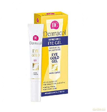 Dermacol Eye gel against swelling, fatigue and circles under the eyes (Gold Eye Gel) 15 ml