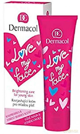 Dermacol Regenerating and brightening cream for young skin with raspberry and forest fruits Love My Face (Brightening Cream) 50 ml