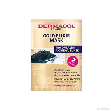 Dermacol Rejuvenating Mask with caviar (Caviar Gold Elixir Face Mask) 2 x 8 g