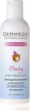 DERMEDIC Cream shower gel for body and hair for children from birth Baby 200 ml