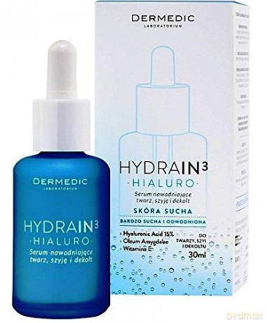 DERMEDIC Moisturizing Skin Serum For Dehydrated Dry Skin Hydrain3 Hialuro 30 ml
