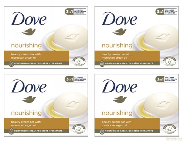 Dove Cream tablet Argan oil 4 x 90 g