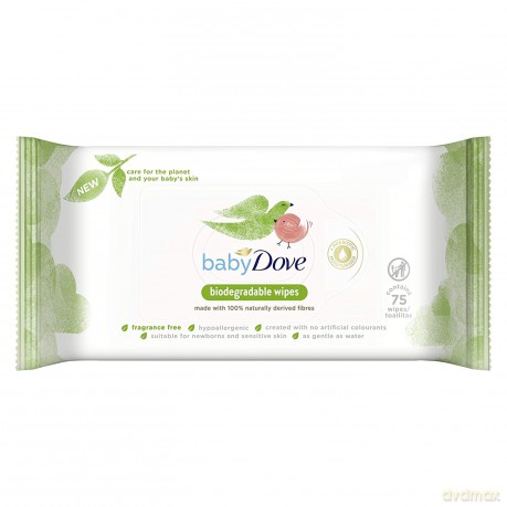 Dove Decomposable wet wipes for children Baby (Biodegradable Wipes) 75 pcs