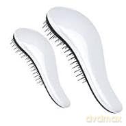 Dtangler Gift Set of Miraculous Silver Hair Brushes