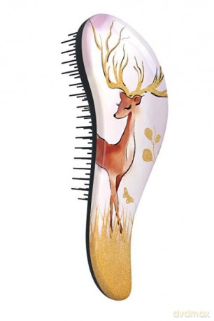 Dtangler Hair brush with Baby Deer handle