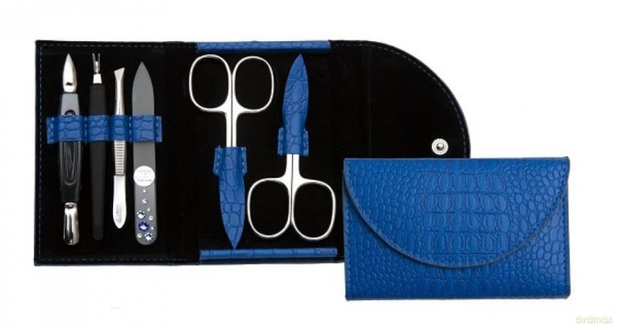 DuKaS Manicure set with round flap 6 pcs Premium Line PL 214M