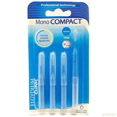 ELGYDIUM Interdental brushes blue Mono Compact (1,9 mm) 4 pcs