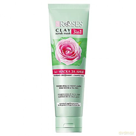 ELLEMARE Clay cleansing mask for oily skin Roses Acne Help (Clay Scrub Mask) 150 ml