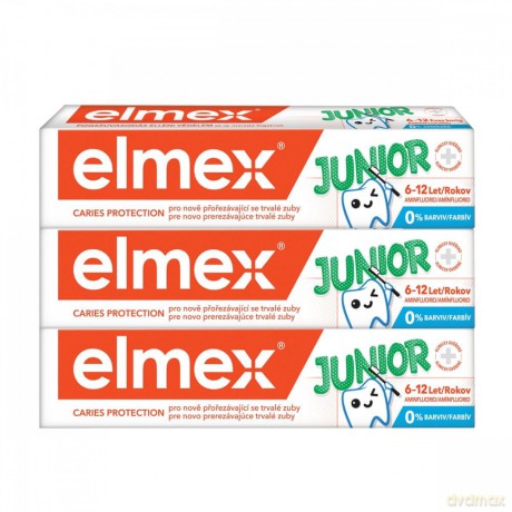 Elmex Children´s toothpaste Junior Trio 3 x 75 ml