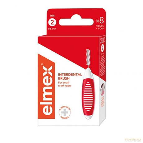 Elmex Interdental brush ISO 2 - 0.5 mm 8 pcs