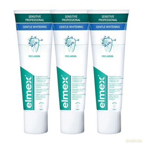 Elmex Whitening toothpaste for sensitive teeth Sensitive White ning Trio 3x 75 ml