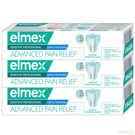 Elmex Whitening toothpaste for sensitive teeth Sensitive White ning Trio 3x 75 ml