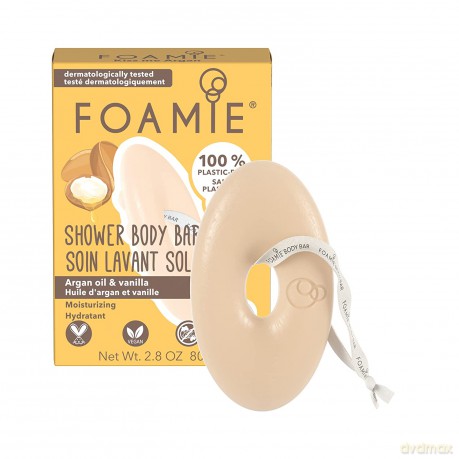 Foamie Kiss Me Argan Moisturizing Shower Soap (Shower Body Bar) 80 g