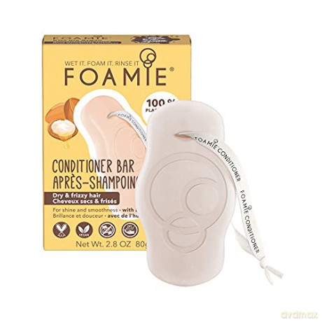 Foamie Kiss Me Argan Solid Conditioner for Dry and Curly Hair (Conditioner Bar) 80 g