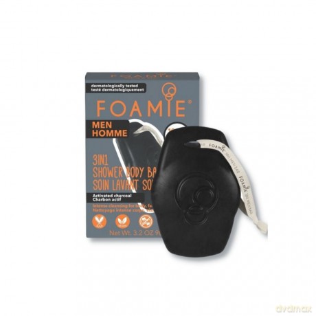 Foamie Men´s shower soap for face, body and hair What A Man (3 in 1 Shower Body Bar) 90 g