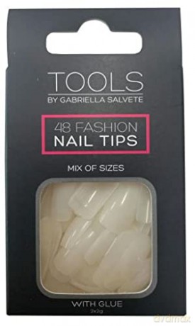 Gabriella Salvete Nail tips 48 pcs and Nail glue 2 x 2 g Nail Tips With Glue