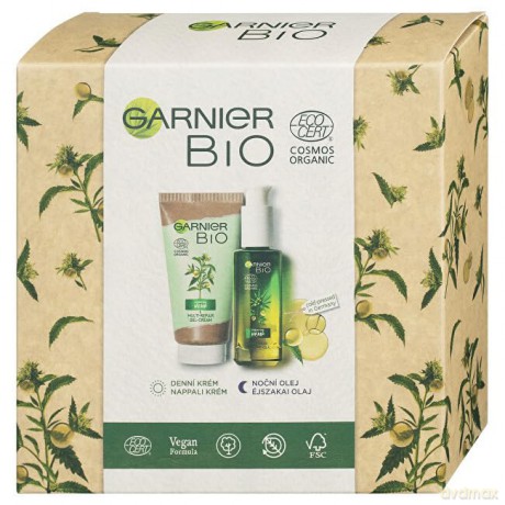 Garnier Cosmetic skin care set with BIO hemp oil