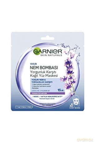 Garnier Moisturizing textile mask against signs of fatigue with lavender extract Skin Natura l s Hydra Bomb (Tissue Mask) 28 g