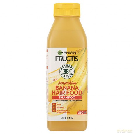 Garnier Nourishing shampoo for dry hair Fructis Hair Food (Banana Nourishing Shampoo) 350 ml