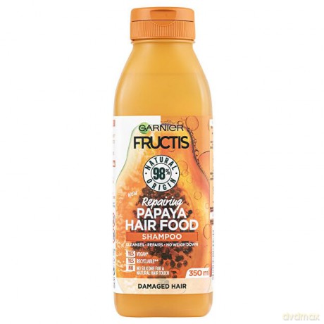 Garnier Regenerating shampoo for damaged hair Fructis Hair Food (Repairing Papaya Shampoo) 350 ml