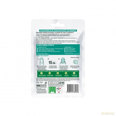 Garnier Textile face mask with aloe vera Hyaluronic Aloe (Serum Tissue Mask) 28 g