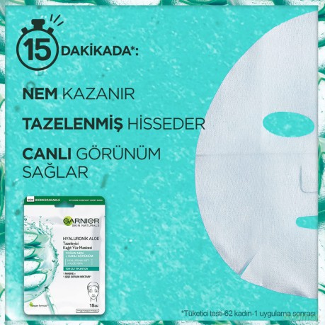 Garnier Textile face mask with aloe vera Hyaluronic Aloe (Serum Tissue Mask) 28 g