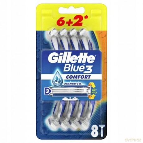 Gillette Disposable razors Blue 3 Comfort 6 + 2 pcs