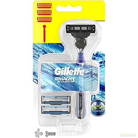 Gillette Shaver + 3 Mach3 Start heads