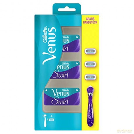 Gillette Shaver + spare blades Venus Swirl 3 pcs