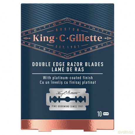 Gillette Spare razors King (Double Edge Razor Blades) 10 pcs