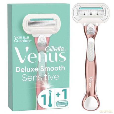 Gillette Venus Extra Smooth Sensitiv e Rose Gold razor + 1 head