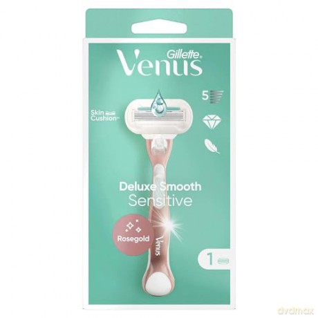 Gillette Venus Extra Smooth Sensitiv e Rose Gold razor + 1 head