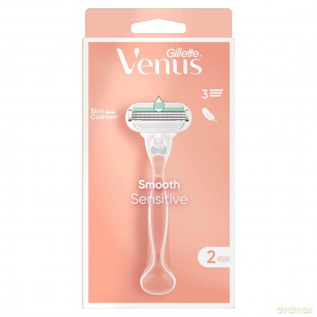 Gillette Venus Sensitiv e Smooth shaver + 2 heads