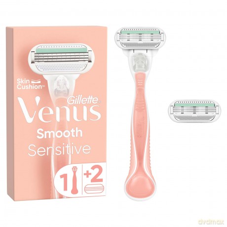 Gillette Venus Sensitiv e Smooth shaver + 2 heads