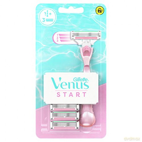 Gillette Venus Start shaver + 3 heads