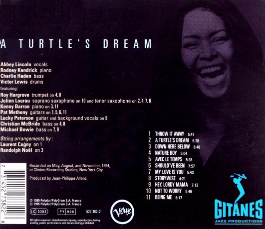 Abbey Lincoln: A Turtle's Dream [CD]