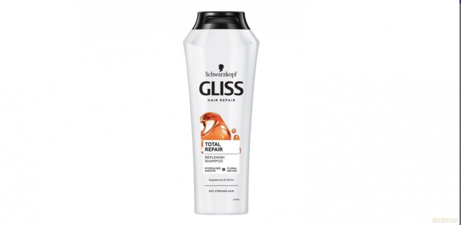 Gliss Kur Total Repair (Shampoo) 250 ml Regenerating Shampoo for Dry, Damaged Hair
