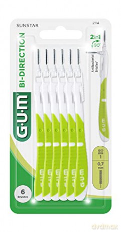GUM Bi-Direction interdental brush 0.7 mm 6 pcs