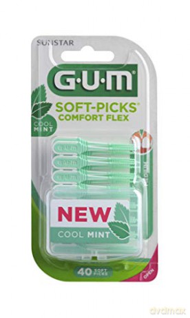 GUM Rubber interdental brushes SoftPicks Comfort Flex Mint 40 pcs