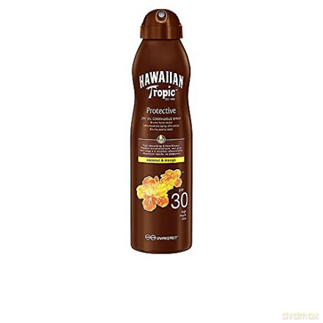 Hawaiian Tropic Dry Oil Continuous Spray SPF 30 Protective (Dry Oil Continuous Spray) 180 ml