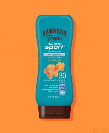 Hawaiian Tropic Sunscreen SPF 30 Island Sport (Sun Protective Lotion Ultra Light) 180 ml