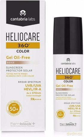 Heliocare (Gel Oil-Free) SPF 50 360° Color (Gel Oil-Free) 50 ml - Shade: Beige