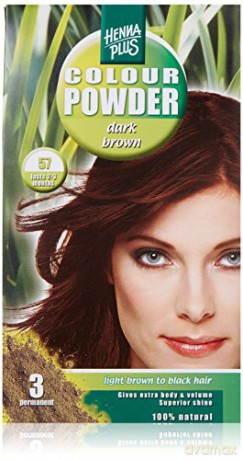 HennaPlus (Colour Powder) 100 g - Shade: 57 Dark brown