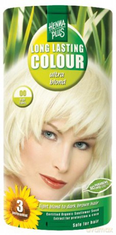 HennaPlus Prolonged hair color 100ml (Long Lasting Colour) - Shade: 00 Ultra Blond