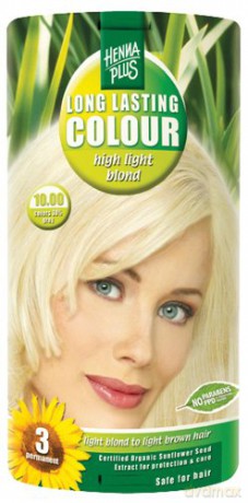 HennaPlus Prolonged hair color 100ml (Long Lasting Colour) - Shade: 10 Extra Blond