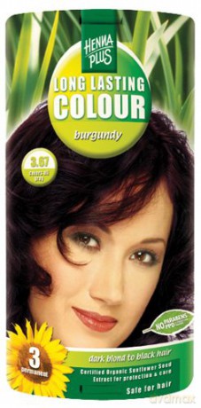 HennaPlus Prolonged hair color 100ml (Long Lasting Colour) - Shade: 3.67 Burgundy brown