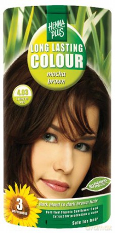 HennaPlus Prolonged hair color 100ml (Long Lasting Colour) - Shade: 4.03 Mocca brown
