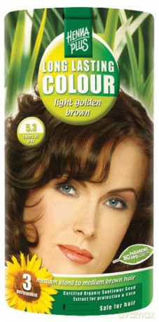 HennaPlus Prolonged hair color 100ml (Long Lasting Colour) - Shade: 5.3 Light golden brown