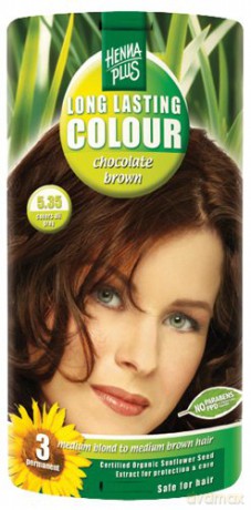 HennaPlus Prolonged hair color 100ml (Long Lasting Colour) - Shade: 5.35 Chocolate brown