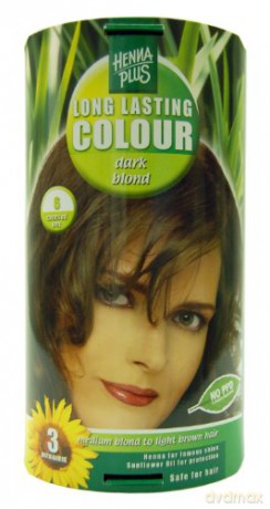 HennaPlus Prolonged hair color 100ml (Long Lasting Colour) - Shade: 6 Tmavá blond
